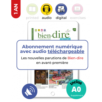1 year | E-Bien-dire Initial + downloadable audio